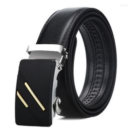 Cinturones Luxe Mannen Gesp Riem Pu Leer Voor Automatische Taille Lange Zwart Bruine Mannelijke Hoge Kwaliteit Jeans TaillebandBelts Fred22