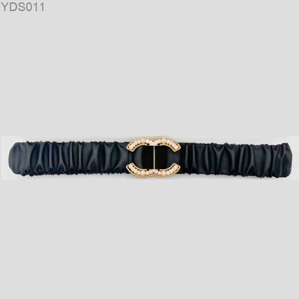 Cinturones Cinturón de diseñador de lujo Letra de moda Cinturones elásticos de cuero de oveja Ancho 3.0 cm Cinturón de abrigo de mujer de alta calidad 240305