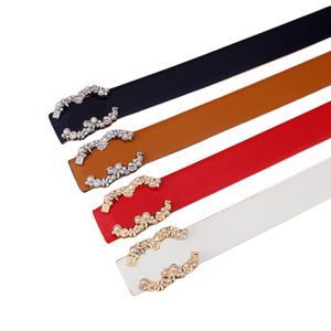 Ceintures de luxe designer ceinture hommes femmes mode ceinture dames multicolore double face en cuir perle incrustation lettre boucle ceinture largeur 3.3 cm en gros