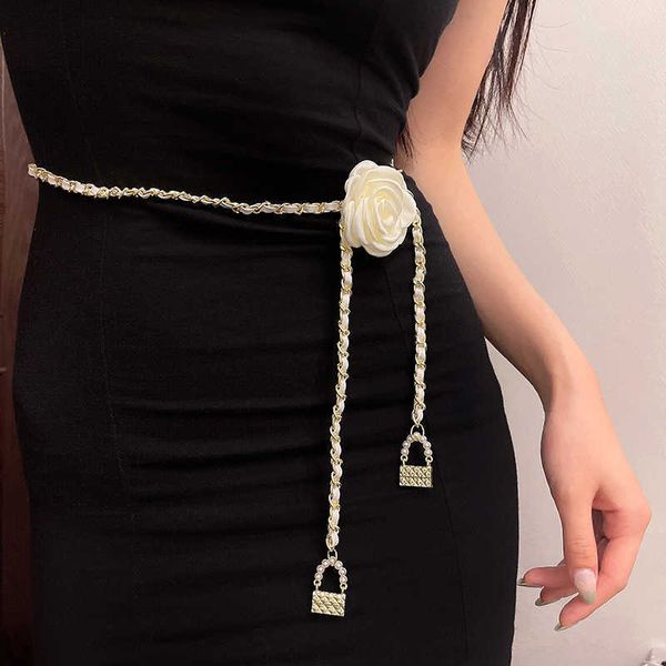 Ceintures De Luxe Chaîne En Métal Ceinture Pour Femmes Perle En Cuir Taille Chaîne De Mode Ventre Chaînes Convient Jeans Jupe Robe Hip Hop Bijoux De Corps G230207