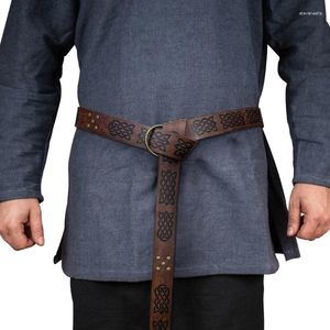 Riemen middeleeuwse keltische metalen ringen taille riem cosplay kostuum accessoire volwassen wrap