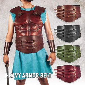 Ceintures médiévale Vintage large ceinture hommes chevalier armures Viking Pirate taille garde équipement Costume femmes Cosplay accessoires décor