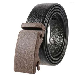 Ceintures Ceinture à cliquet pour homme avec boucle automatique Marron/noir - Garniture pour s'adapter à 35 mm de large