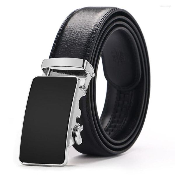 Ceintures Accessoires de mode pour hommes Marque de haute qualité en cuir véritable Boucles automatiques Ceinture noire pour homme Vente