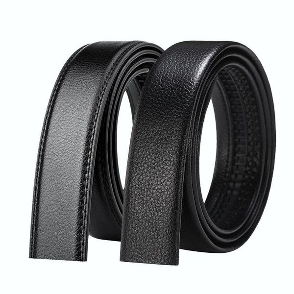 Ceintures Bande de ceinture sans tête pour hommes 3,6 cm Boucle automatique Jeune et d'âge moyen Tendance sauvage sans tête Ceintures résistantes à l'usure