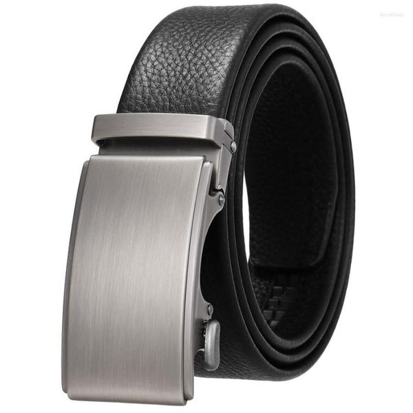 Riemen Heren Lederen Ratchet Jurk Met Automatische Gesp Voor Mannen Mannelijke Tailleband Breedte: 3.5 Cm Lengte: 110-125 Cm