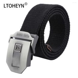 Riemen Heren Outdoor Tactische Canvas Riem Hoge kwaliteit Legering Gesp Politie Militair Nylon 110-140 Groter formaat