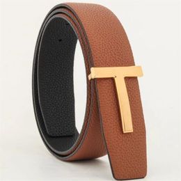 Ceintures Ceintures de luxe de créateurs pour hommes et femmes Boucle en T Marque de mode Ceinture en cuir véritable de haute qualité C1-C3 pour hommes largeur 3,8 cm C4-C8 Pour femmes large 2,5 cm F6NW