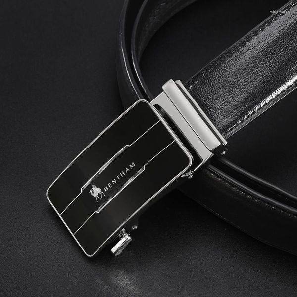 Cinturones Cinturón de hombre Metal Hebilla automática Cuero Moda Negocios Trabajo Ocio ZD190