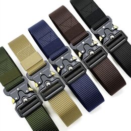 Ceinture pour hommes ceinture uactique métallique multifonctionnel boucle alliage de haute qualité nylon 234V