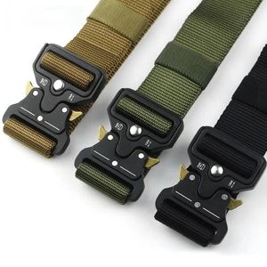 Ceinture de ceinture militaire masculine des ceintures spécialement conçue pour la boucle métallique de la boucle militaire 320h