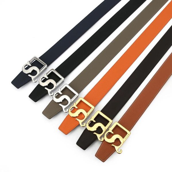 Ceintures Ceinture formelle en cuir pour hommes Mode et classique Casual H Remplacement pour jeans Travail Cadeaux d'affaires