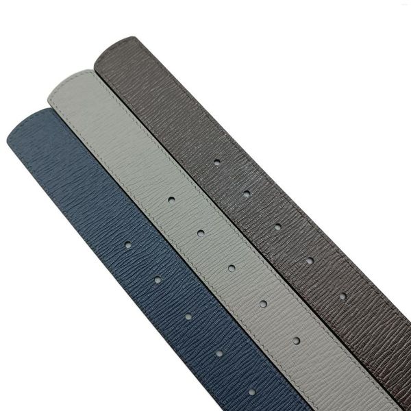 Ceintures Boucle de ceinture personnalisée de luxe haut de gamme pour hommes 3,4 cm Cuir de vachette de qualité pour garçons Double face Utilisation sans frais de port