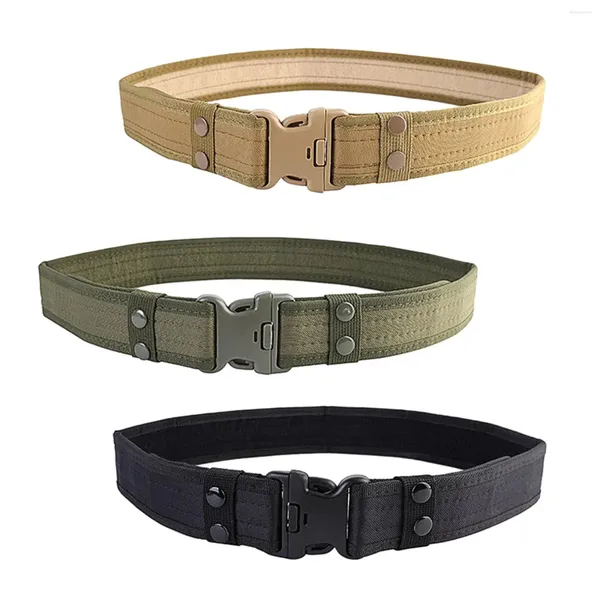 Ceintures Ceinture extérieure décontractée pour hommes avec boucle à dégagement rapide robuste ceinture extérieure pour la randonnée et la chasse