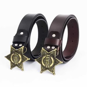 Riemen Men Women Fashion American Sheriff's Cowhide Belt Clothing Accessories Brand Formal Jeans Dress Belt Meerdere stijlen