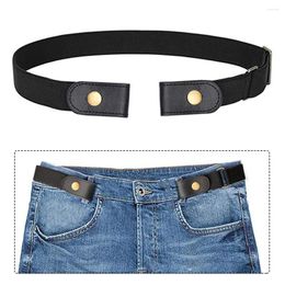 Ceintures Hommes Femmes Accessoire Universel Noir Ajustable Extensible Élastique Invisible Solide Sans Boucle Ceinture Enfants Adultes Jeans Pantalon Taille Douce