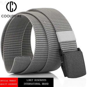 Cinturas para hombres y mujeres Tácticas de nylon tácticas Militares informales Diseñador de lienzo jeans Cinturón de tela de cintura militar de alta calidad Cinturón HB041C240407