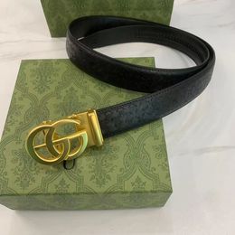 Cinturones Cinturón para hombre Cinturón de diseñador Hebilla automática de lujo Cinturón negro para mujer Hebilla negra dorada y plateada Moda para mujer Ancho 3,8 cm
