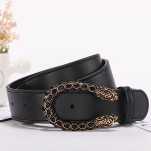 Riemen Herenriem Moderiemen Heren Leer Zwart Zakelijke riemen Dames Grote gouden gesp Dames Klassiek Casual Ceinture 11267z