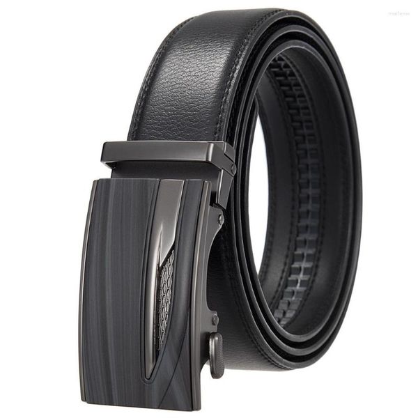 Ceintures Hommes Designer D'affaires De Luxe En Cuir Ceinture Automatique Véritable Loisirs De Mode À Cliquet Pour Hommes Pantalon