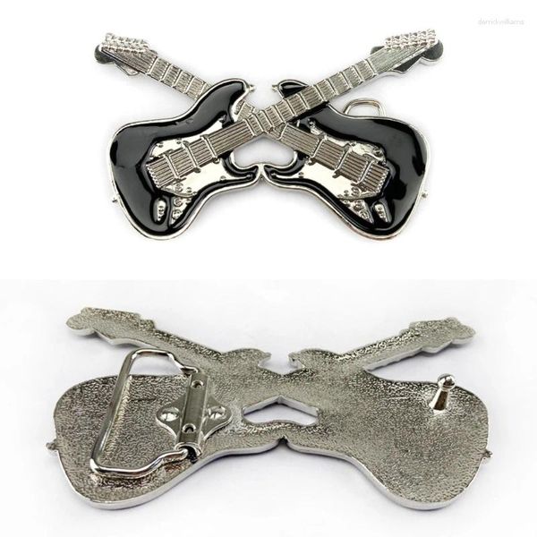 Ceintures en métal double guitare ceinture de boucle