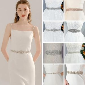 Ceintures Miallo Luxury Rhingestone Satin Bridal Wedding Belt For Women Accessories Trendy Prom Dress Party Bridesmaid Gift