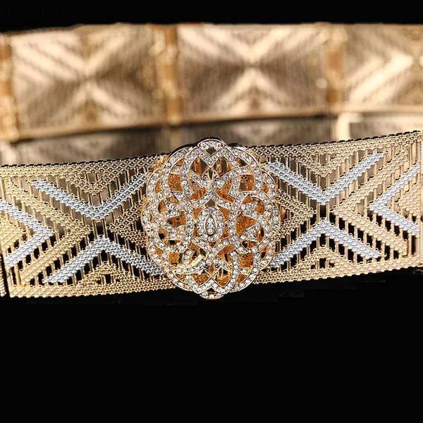 Cinturones de bodas marroquíes con decoración de restaurantes para mujeres Cadena de cintura de cintura hueca de estilo hueco de estilo hueco de estilo hueco