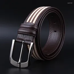Ceintures mymc masculin en cuir véritable ceinture occasionnelle ceinture sauvage étudiant jeune décoration jeans motif de personnalité Pin Boucle