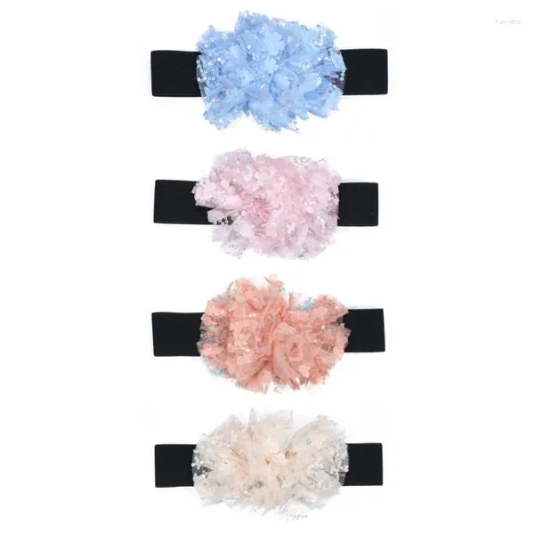 Ceintures N58f Chaîne de ceinture de ceinture idole costume de fleur en tulle pour robe enveloppe licou