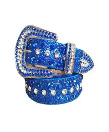 Ceintures Nouveauté Bling Rhintone Diamant Clouté Wtern Cowboy CowgirlSimon Dna Ceinture pour Hommes Femmes Boucles d'oreilles pendantes 2022 new3428662