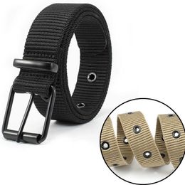 Cinturones nuevos lienzos cinturones cinturones tácticos que venden deportes al aire libre para hombres simples tejido de nylon lienzo de nylon pantalones vaqueros cinturón de mujeres z0223