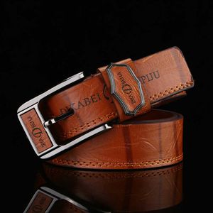 Ceintures Nouveaux Hommes Ceinture Boucle Ardillon Lettres Marron Jeans Ceinture Casual Mode Antique Rétro Creux Bonne Qualité Mâle Burst Modèles PU Ceinture Z0404