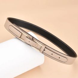 Ceintures Nouvelle ceinture en cuir pour femmes tunique simple et à la mode robe assortie ceinture de ceinture de créateur de haute qualité Allmatch produits à la mode