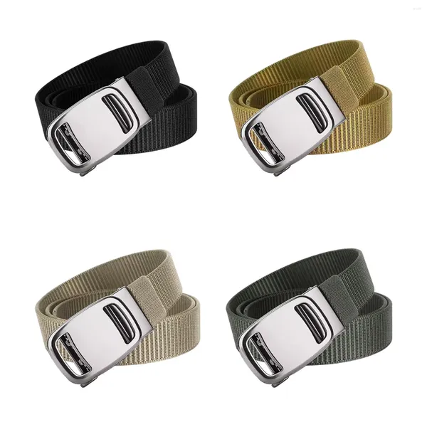 Ceintures Ceinture en nylon pour hommes Travail Casual Portable Durable Sangle Boucle automatique Camping Escalade en plein air