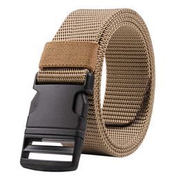 Belts Nylon Tactical Buckle Youth Fashion veelzijdige zakelijke canvas Student Outdoor Sports Men's Belt Z0228