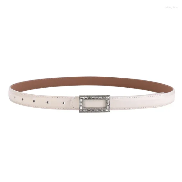 Ceintures en cuir verni femmes Ceinture Cstystal brillant mince OL mode taille Ceinture taille libre