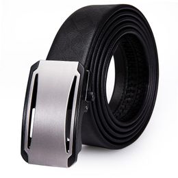 Ceintures PD-2142 Fashion Designer Boucles de ceinture Homme Cuir véritable Business Noir Gun Metal Automatique