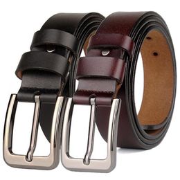 Riemen plus maat 130 140 150 160 170cm echt echt leer voor mannen pin buckle grote lange jeans cinturones para hombre