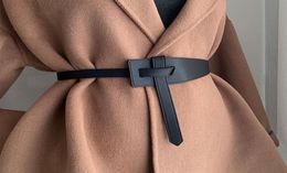 Cinturones de talla grande cinturón suave de cuero Pu para Mujer cintura nudo Ceinture Femme Cummerbunds largos vestido de Mujer suéter Cinturon Mujer7808493