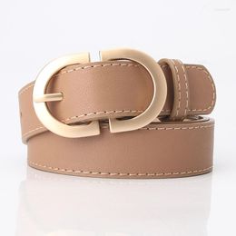 Ceintures PU Ceuler Courte pour femmes Jeans de haute qualité Circle Buckles Déduction côté côté or Backle Girls Taille