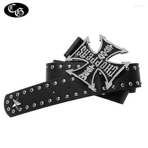 Riemen Punk Belt Cross voor vrouwen Vintage Harajuku Western Cowboy Star Taille Y2K Vrouwelijke Cinturones Para Mujer 276o