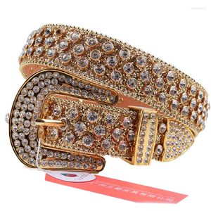 Riemen punk riem y2k jeans tailleband ontwerper luxe dames glitter lederen strass rhinestone vintage bezaaid ceinture homme