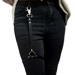 Riemen punk gotisch pu lederen kousenbandige taille riemen mode dij hoge been harnas jagering voor shorts jeans broek