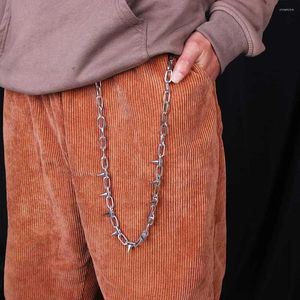 Riemen Punk Trendy Zilver Kleur Voor Mannen Vrouwen Klinknagel Legering Broek Keten Jeans Accessoires Riem Taille