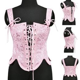 Cinturas Push Up Corset Vest Top Mujeres Underbust Body Shaper Tops Jacquard Bustier Cincher Shapewear para niñas