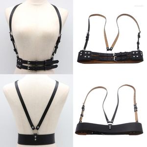 Ceintures Push Up Punk En Cuir Serre-Taille Ceinture Sexy Corset Tops Clubwear Pour Les Femmes À Porter Gilet Gilet Crop Top