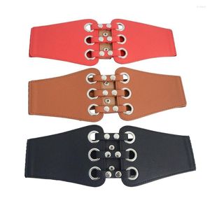 Ceintures rouge marron noir femmes ceinture de luxe mode robe élégante ceinture ceinture perlée bionique dame élastique SCM0112