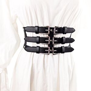 Riemen retro taille decor kabelboom riem mode lichaam ketting zwarte goth verstelbare sieraden voor vrouwen en meisjes 2112