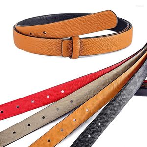 Ceintures réversibles ceinture féminine en cuir togo sans boucle