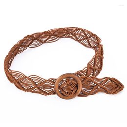 Riemen verkoop dames riem mode zachte weefwikkel rond stropdas korset cinch taille farty jurk decor taillband ceinture femme